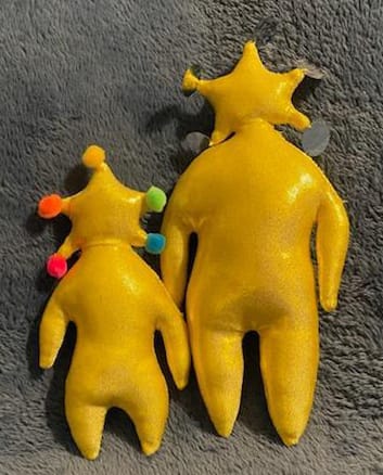 Two shiny yellow weezers