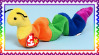 A deviant art stamp of an inch the worm beanie baby