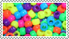 A deviant art stamp of neon pony beads