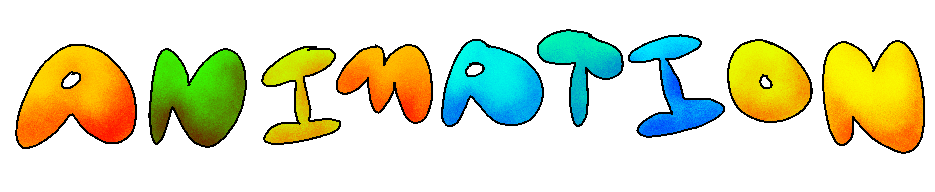 A moving header that says 'Animation' in colorful block letters.