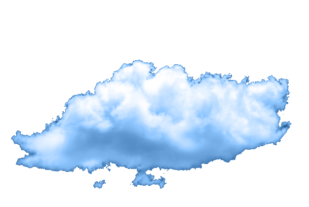A transparent image of a cloud.
