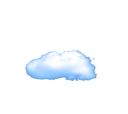 A transparent image of a cloud.