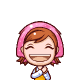 Transparent gif of happy cooking mama
