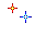 A transparent gif of some twinkling pixel art stars.