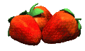 A couple of CGI strawberries
